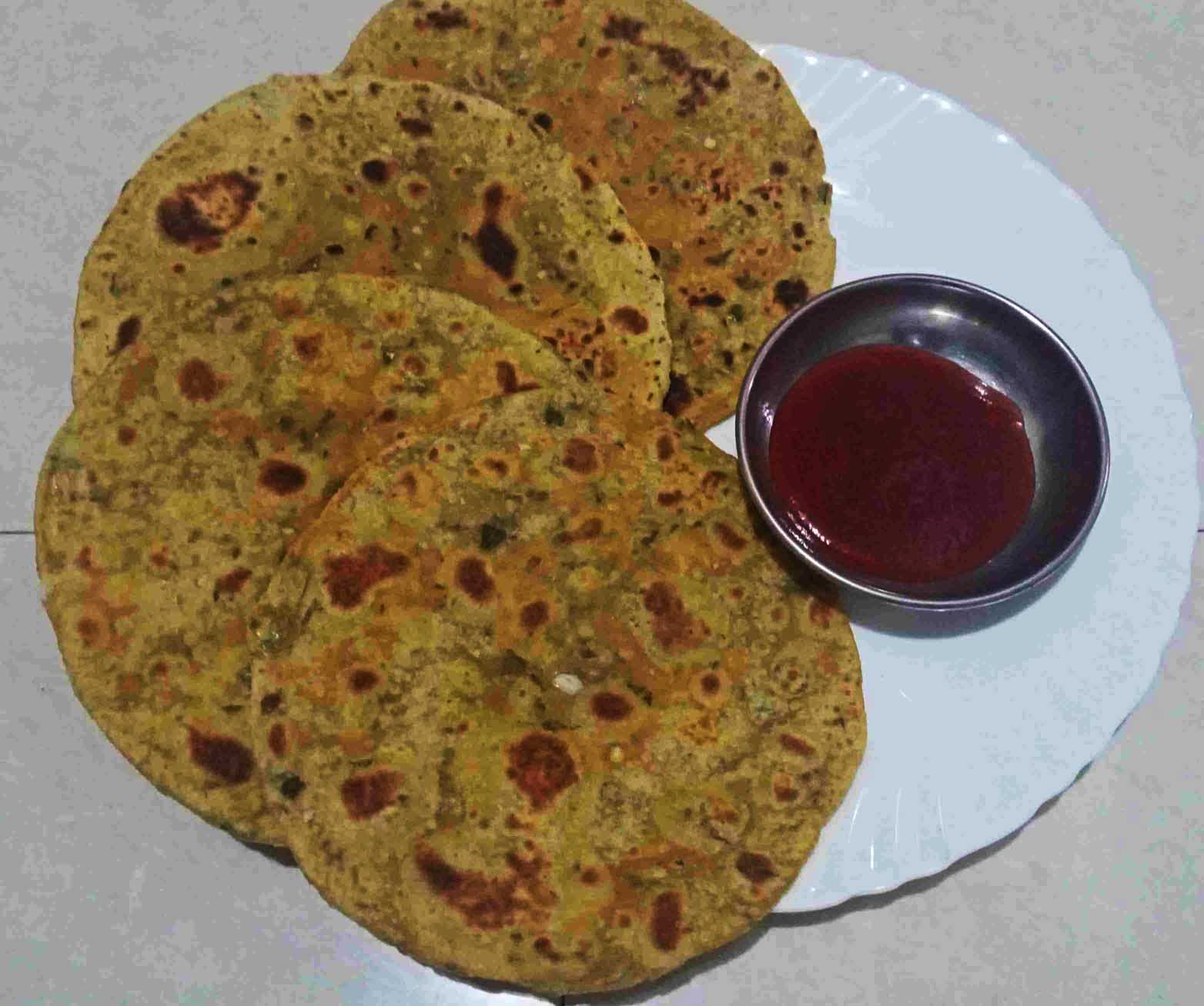 Methi Paratha Recipe in Hindi -HostCooking